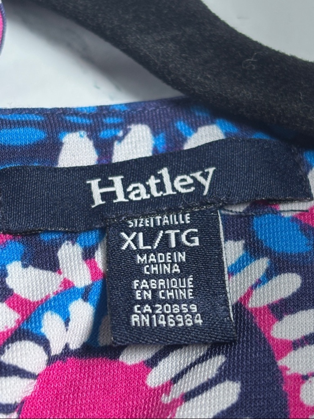 Hatley Blue Pink Geometric Print Sleeveless Dress Size XL Boho Tassel Summer - Picture 10 of 14